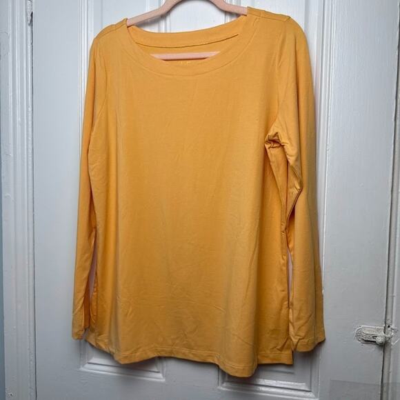 Belle by Kim Gravel Primabelle Knit Long Sleeve Womens Medium Yellow NWOT - Picture 1 of 9